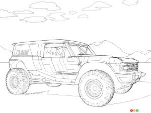 Kids on vacation? How About New Ford Bronco Colouring Pages?